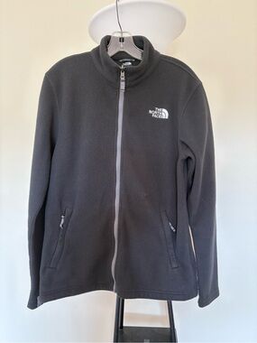 The North Face TKA Glacier Full Zip Fleece Jacket Charcoal Grey Men's Small
